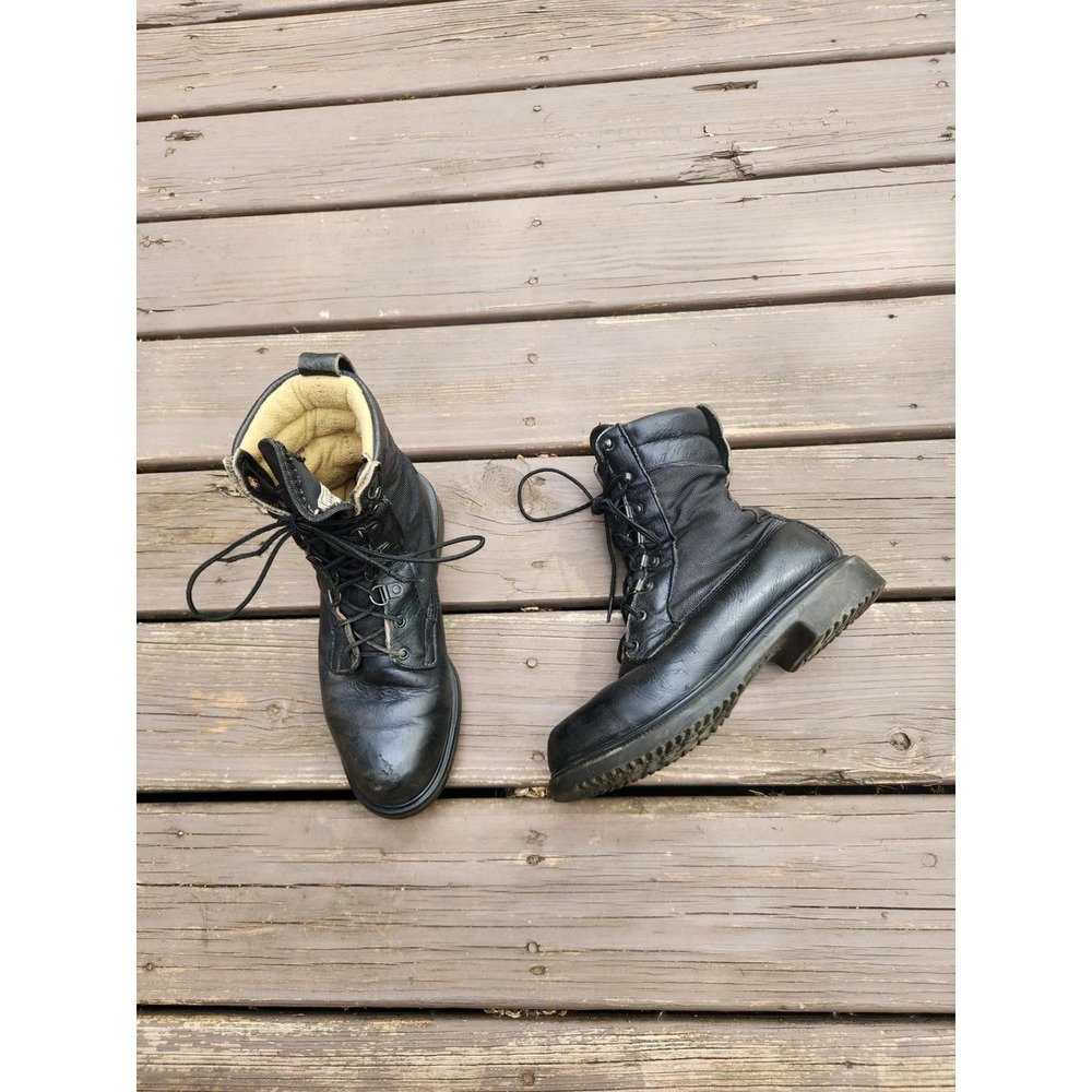 Vintage Red Wing Irish Setter Sport Boot Black Leather‎ Gore-Tex Work Boots 7 D
